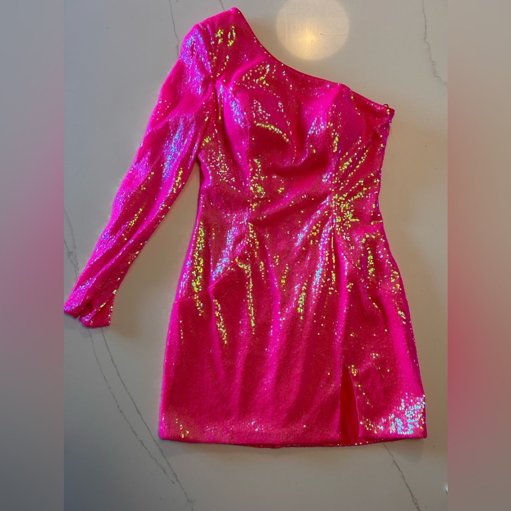 Ashley Lauren hand beaded size 8 cocktail dress